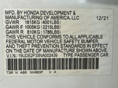 2022 Acura ILX Base