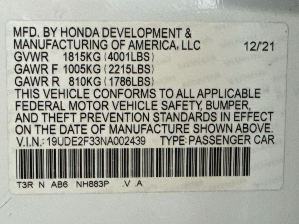 2022 Acura ILX Base