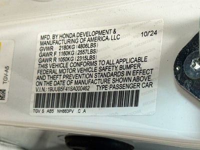 2025 Acura TLX Technology Package