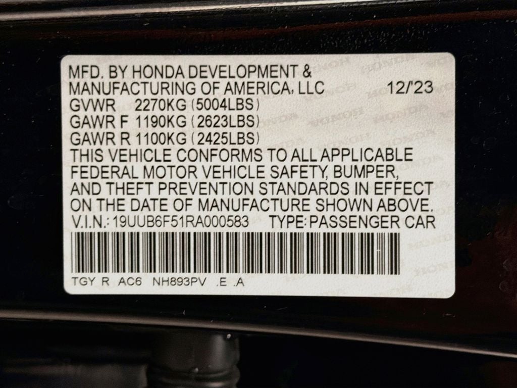 2024 Acura TLX A-Spec Package SH-AWD