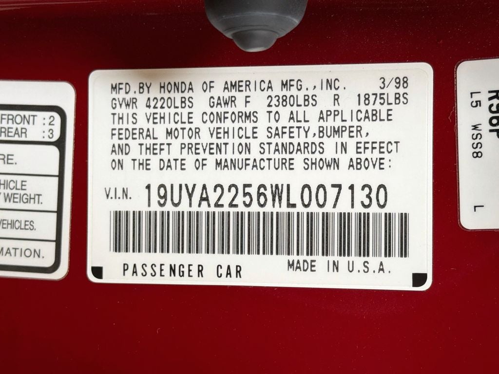 1998 Acura CL 3.0