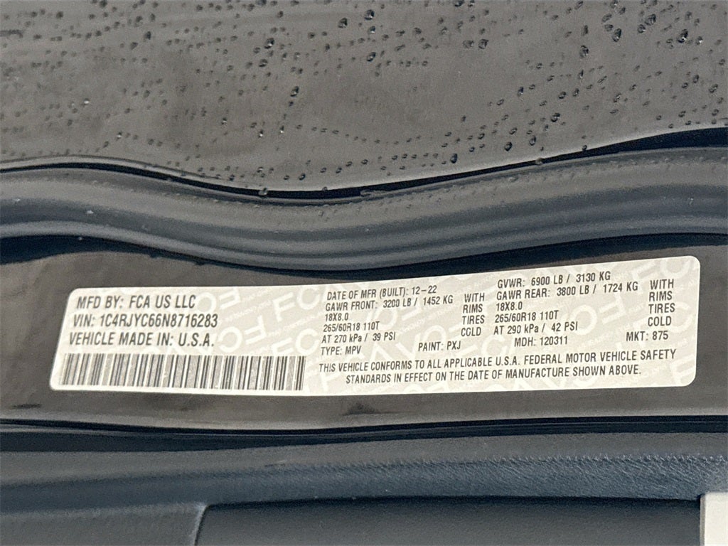 2022 Jeep Grand Cherokee Trailhawk 4xe