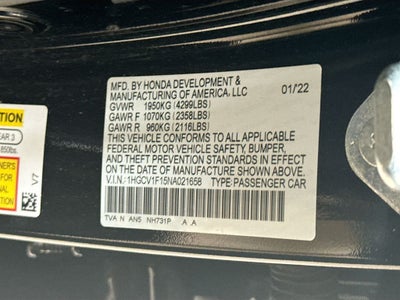 2022 Honda Accord LX