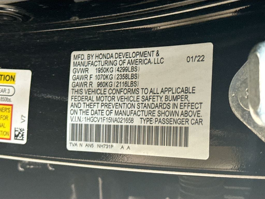 2022 Honda Accord LX