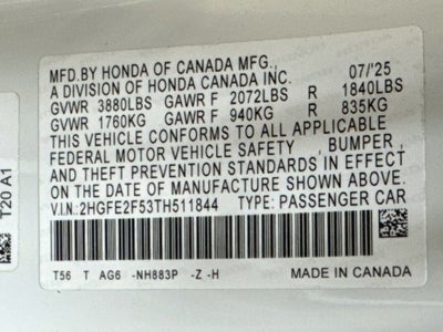 2026 Honda Civic Sport