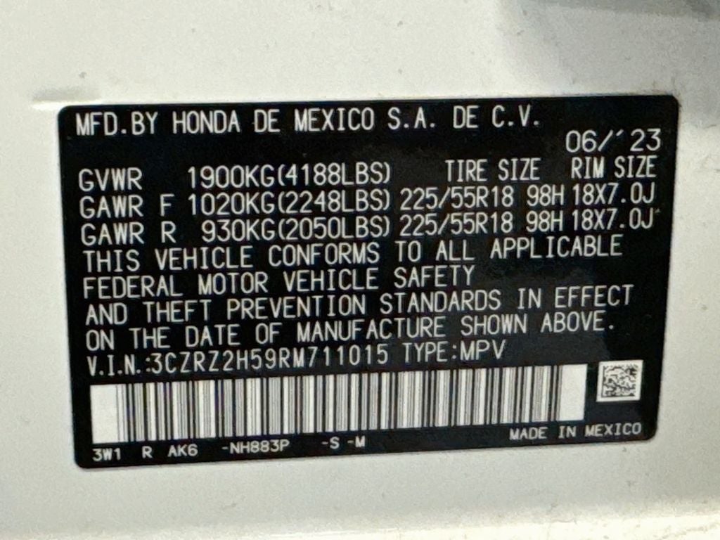 2024 Honda HR-V Sport w/o BSI