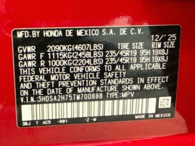 2026 Acura ADX A-Spec Advance Package