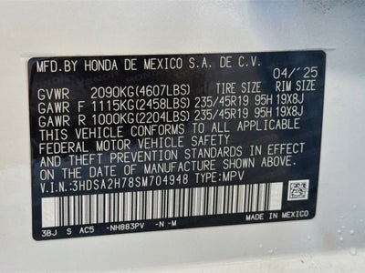 2025 Acura ADX A-Spec Advance Package