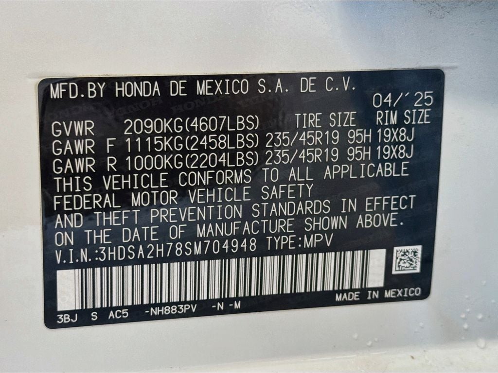 2025 Acura ADX A-Spec Advance Package