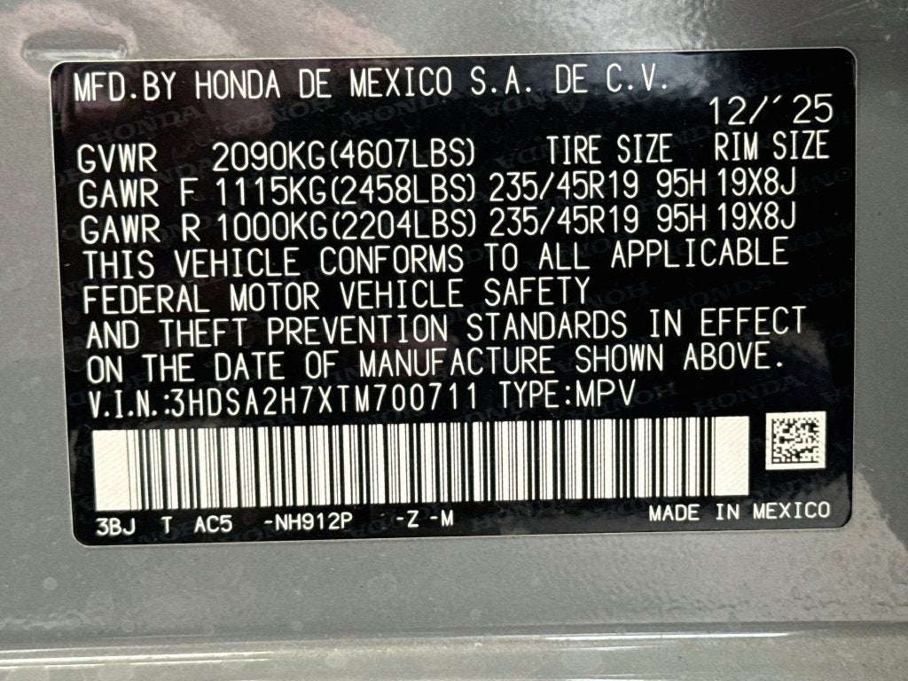 2026 Acura ADX A-Spec Advance Package