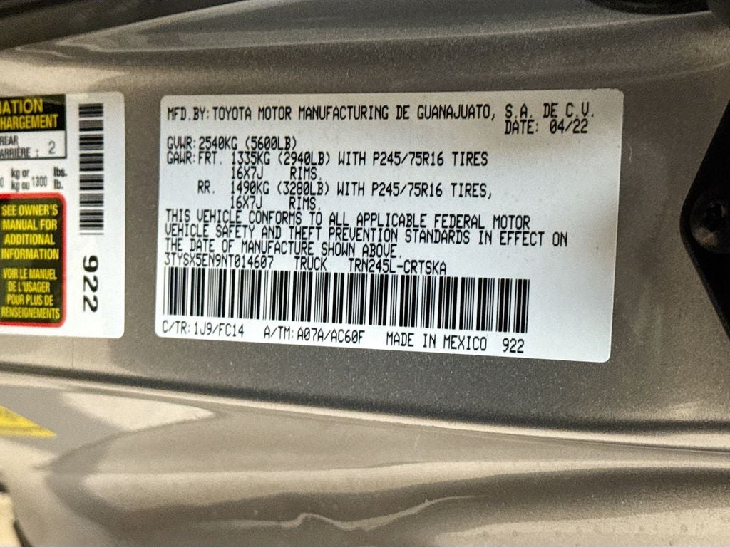 2022 Toyota Tacoma SR5