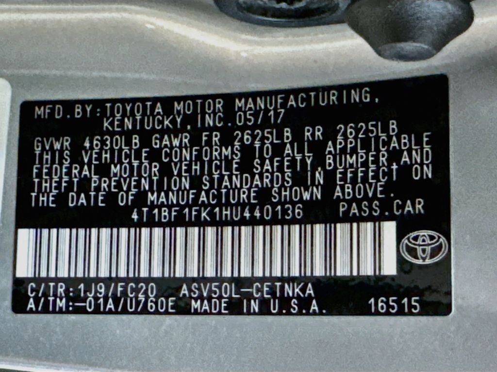 2017 Toyota Camry LE