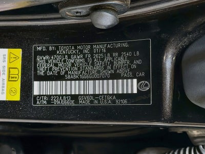 2016 Lexus ES 350