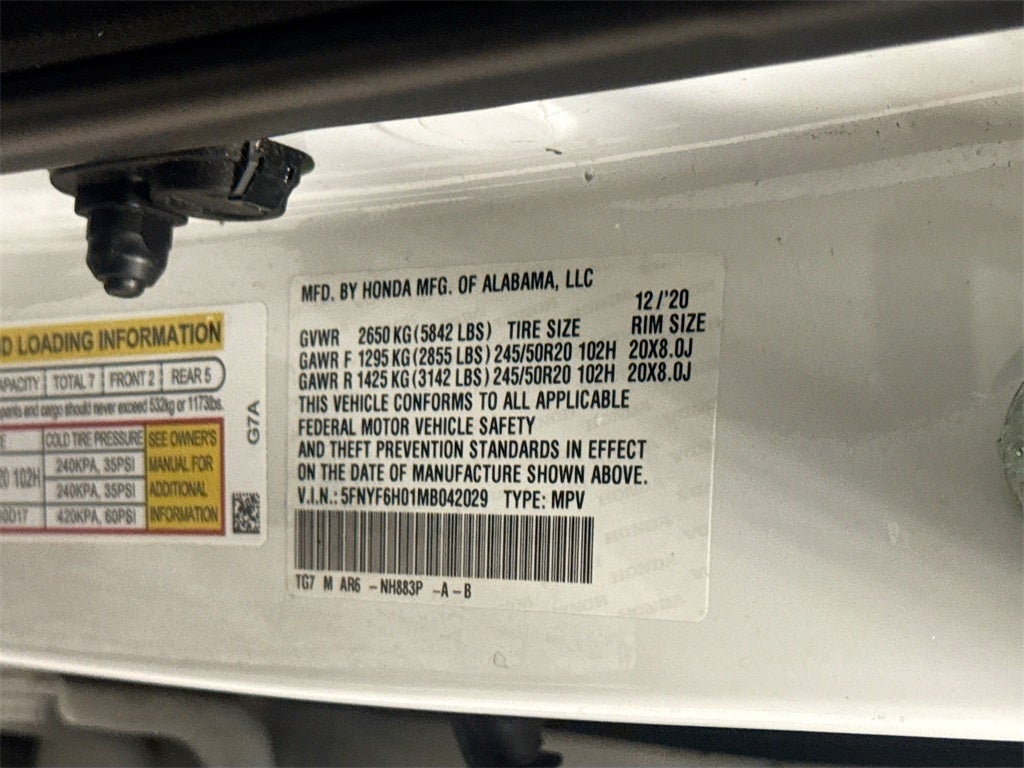 2021 Honda Pilot Elite