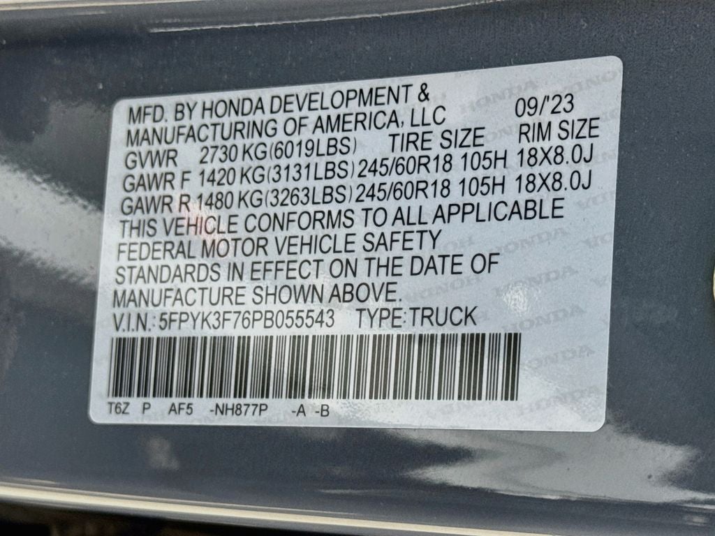 2023 Honda Ridgeline RTL-E