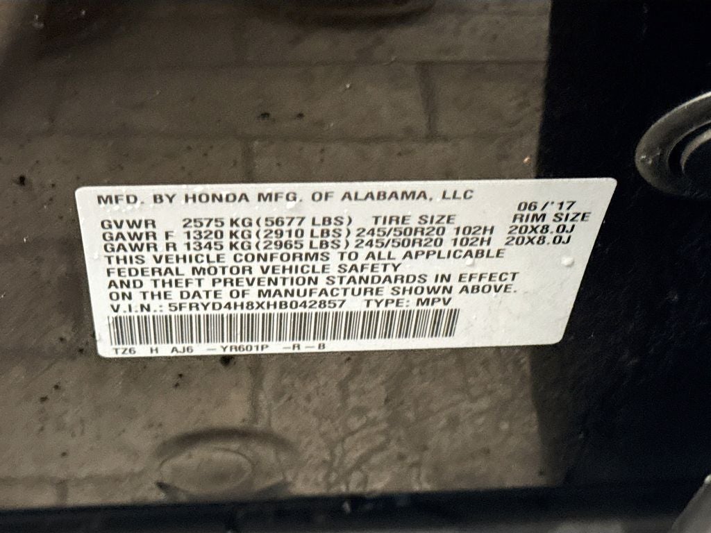 2017 Acura MDX 3.5L SH-AWD w/Advance Package