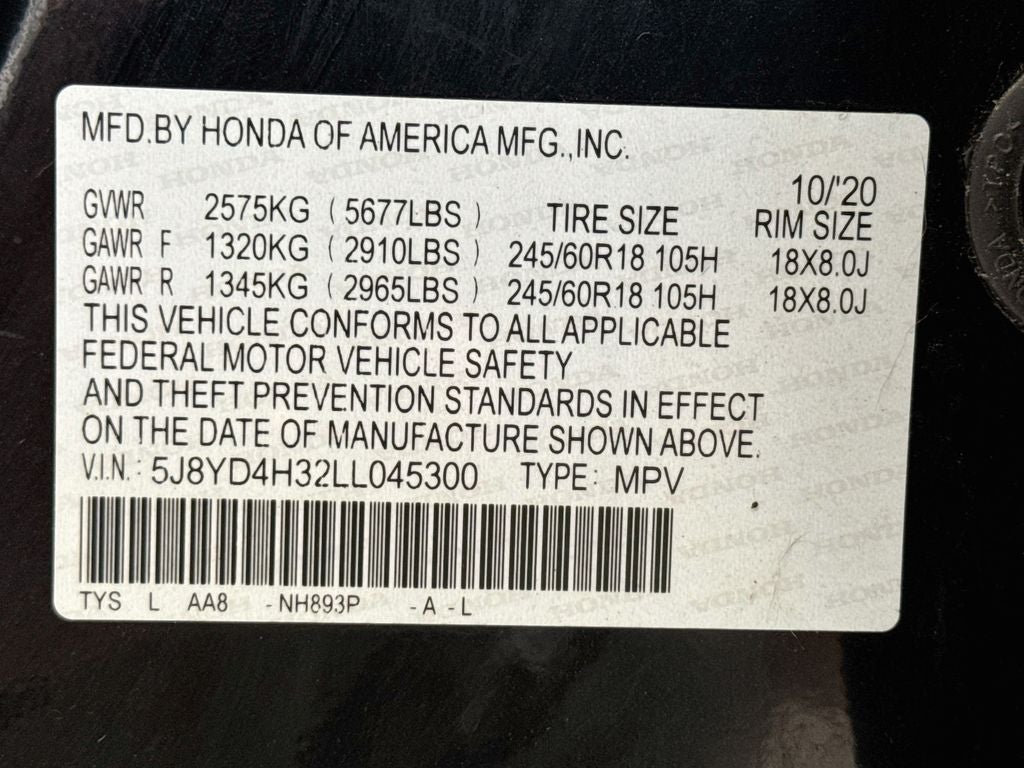 2020 Acura MDX 3.5L SH-AWD