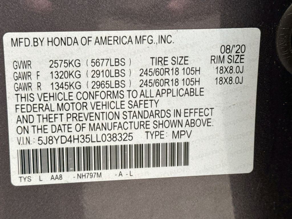 2020 Acura MDX 3.5L SH-AWD