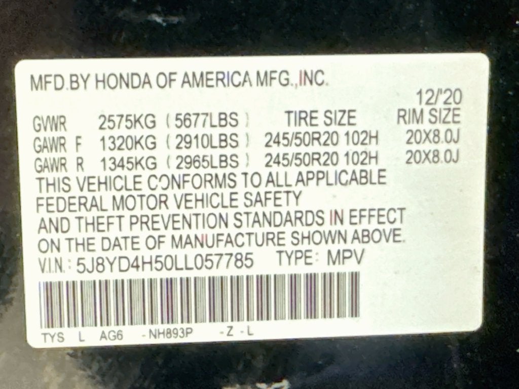 2020 Acura MDX Technology SH-AWD