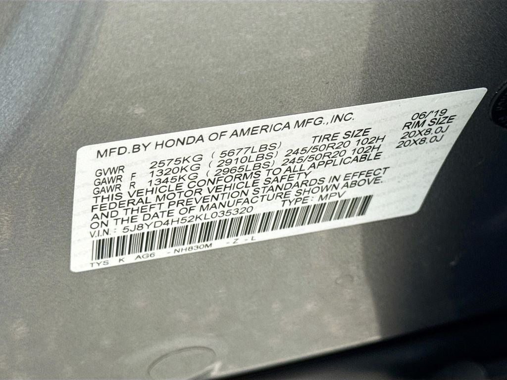 2019 Acura MDX 3.5L Technology Package SH-AWD