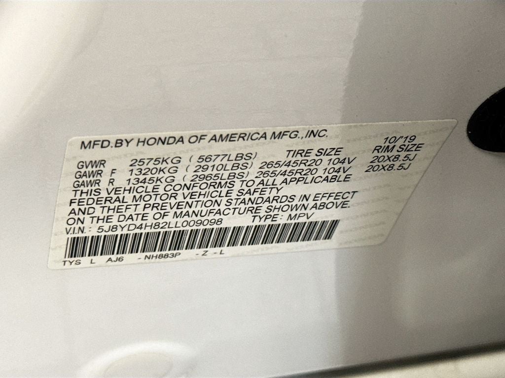 2020 Acura MDX Advance SH-AWD