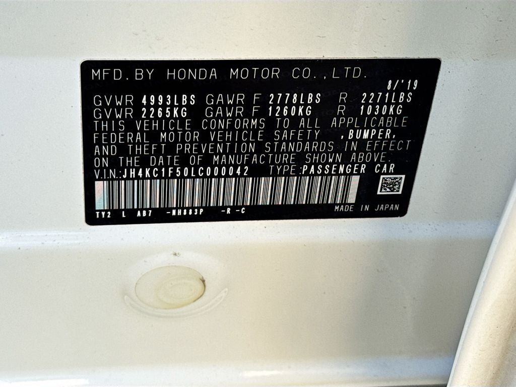 2020 Acura RLX Technology