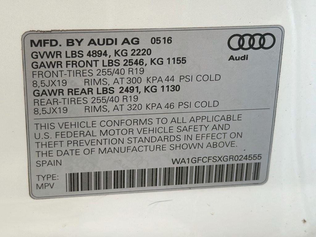 2016 Audi Q3 2.0T Prestige quattro