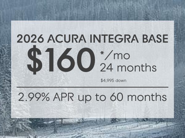 2026 Acura Integra Lease Special