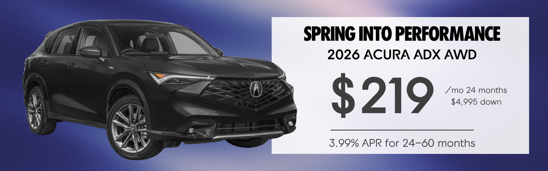 2026 Acura ADX Lease & Finance Specials
