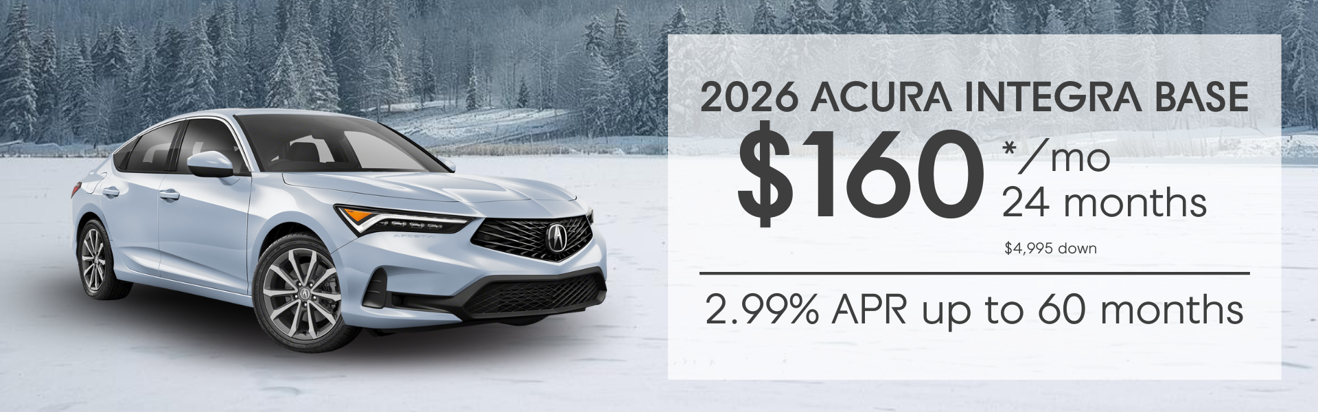 2026 Acura Integra Lease Special