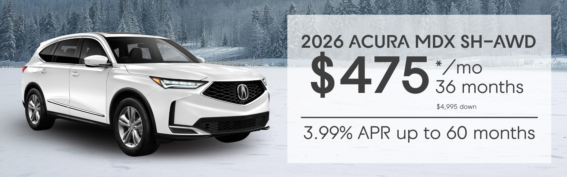 2026 Acura MDX Lease Special