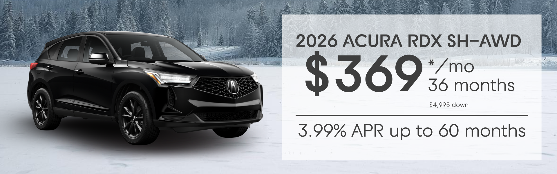 2026 Acura RDX Lease Special