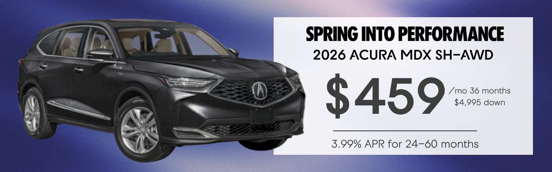 2026 Acura MDX Lease & Finance Specials