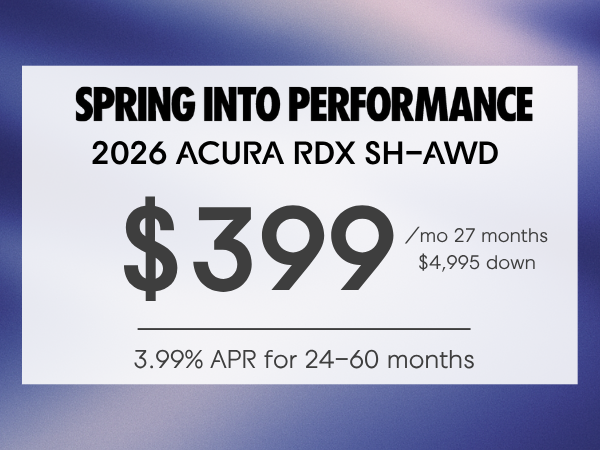 2026 Acura RDX Lease & Finance Specials