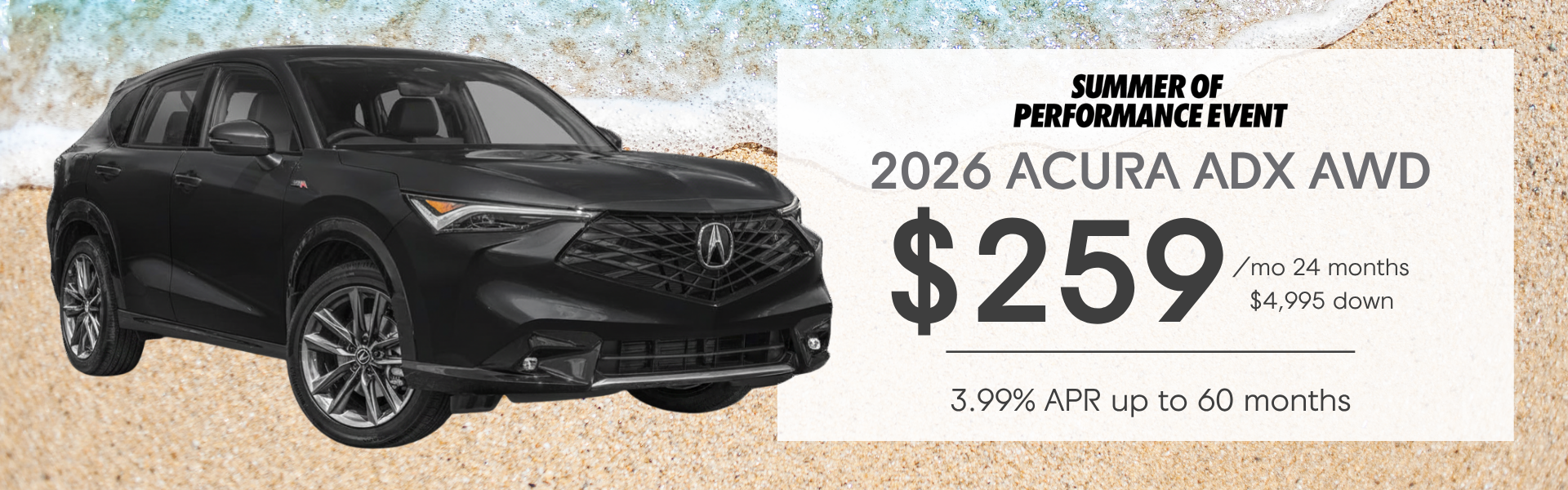 Acura ADX Lease Offer 