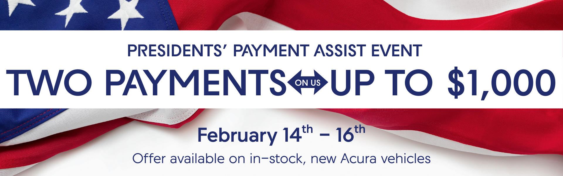 Acura Presidents' Day Sales Event