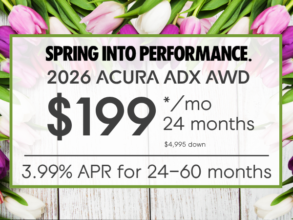 Lease 2026 Acura ADX AWD $199/ month for 24 months