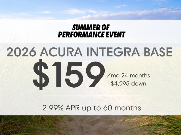 2026 Acura Integra Lease Offer