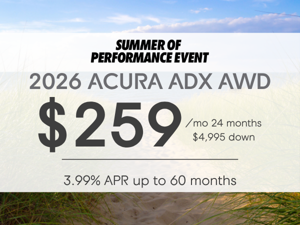 2026 Acura ADX Lease Offer 