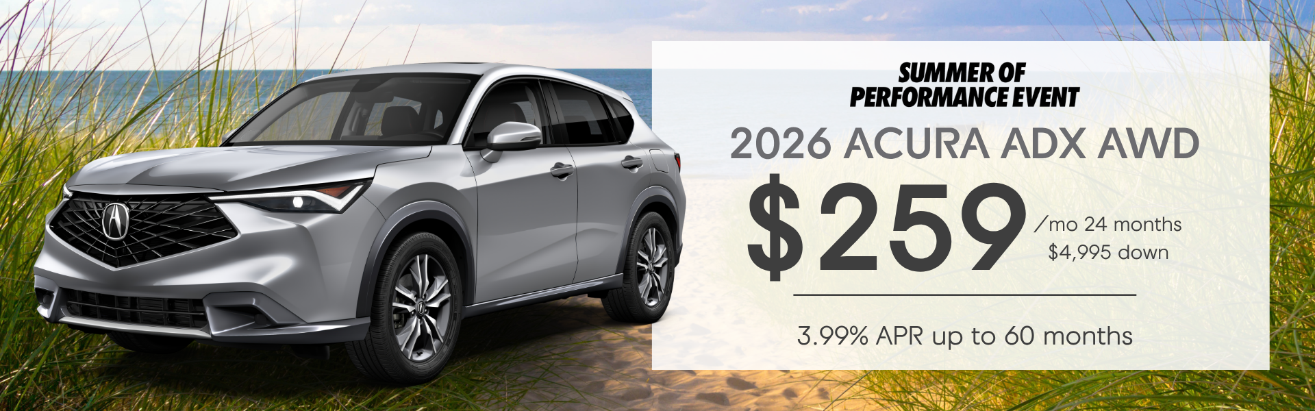 2026 Acura ADX Lease Offer 