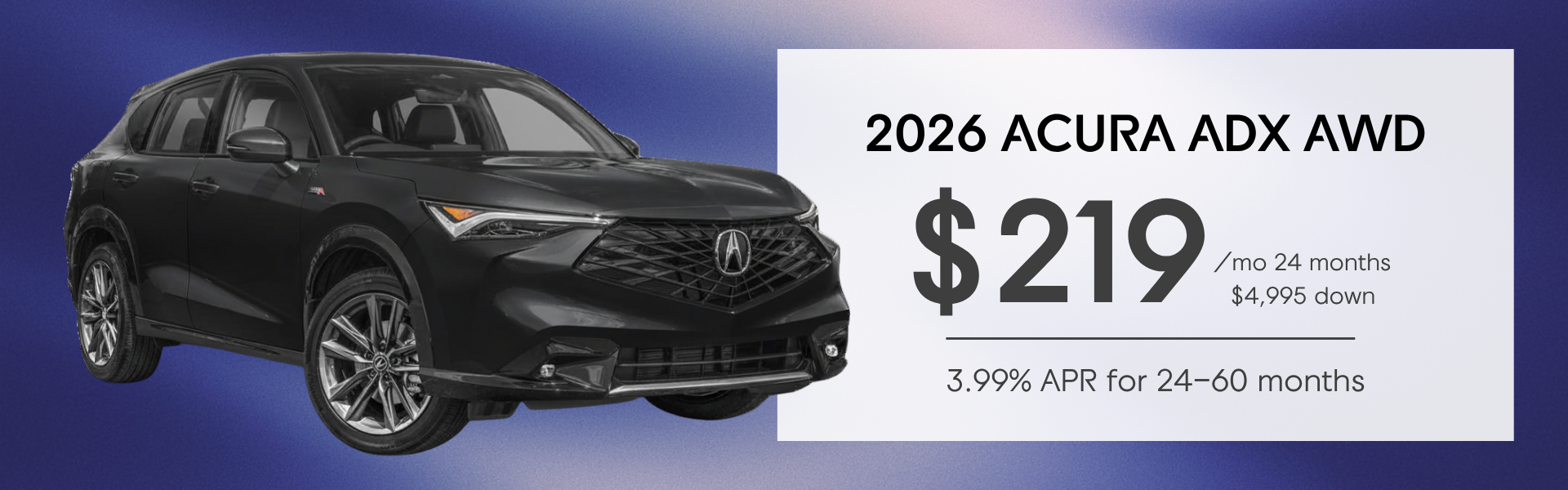 2026 Acura ADX Lease & Finance Specials
