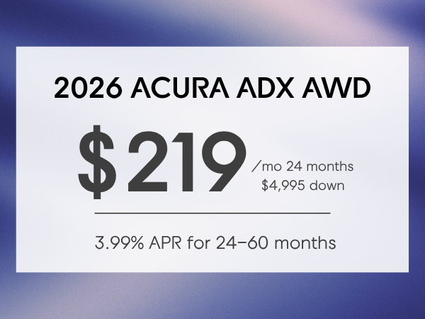 2026 Acura ADX Lease & Finance Specials