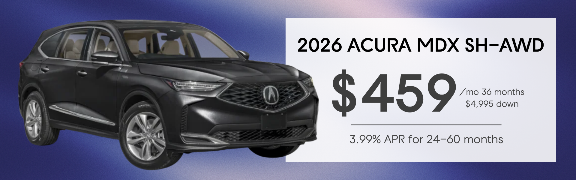 2026 Acura MDX Lease & Finance Specials