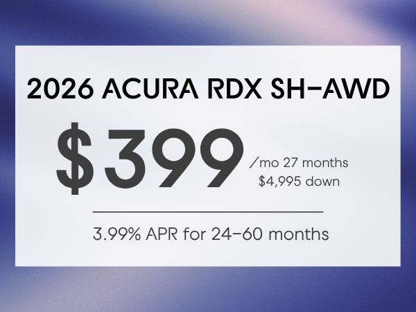 2026 Acura RDX Lease & Finance Specials