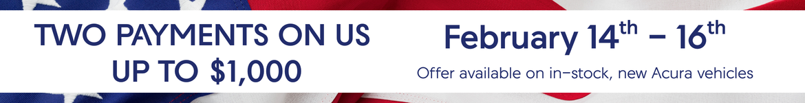 Acura Presidents' Day Sales Event